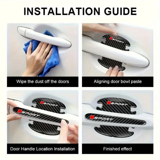 18-Piece Carbon Fiber Full Car Protection Kit