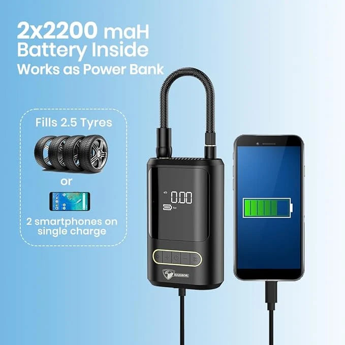 Portable Digital Air Compressor Tire Inflator